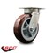 Service Caster 6 Inch Kingpinless Poly on Polyolefin Wheel Swivel Top Plate Caster SCC SCC-KP30S620-PPUR - alternate 2